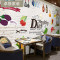 复古个性3d砖墙欧式壁纸咖啡馆披萨店壁画饭店餐厅奶茶甜品店墙纸_0 无缝闪银纤维布（整张）