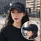 帽子女夏天鸭舌帽韩版休闲百搭学生潮街头刺绣帽遮阳帽棒球帽男_5 黑色太阳