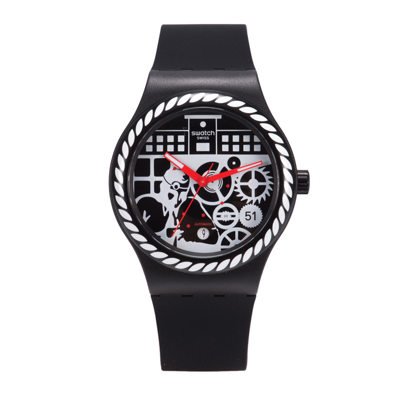 斯沃琪(SWATCH) 手表 装置51系列休闲时尚 剪纸机械男女通用表SUTB404 SUTB404