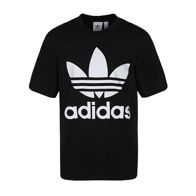 adidas阿迪达斯三叶草男子短袖T恤2018新款logo休闲运动服CW1211 S CW1211黑色
