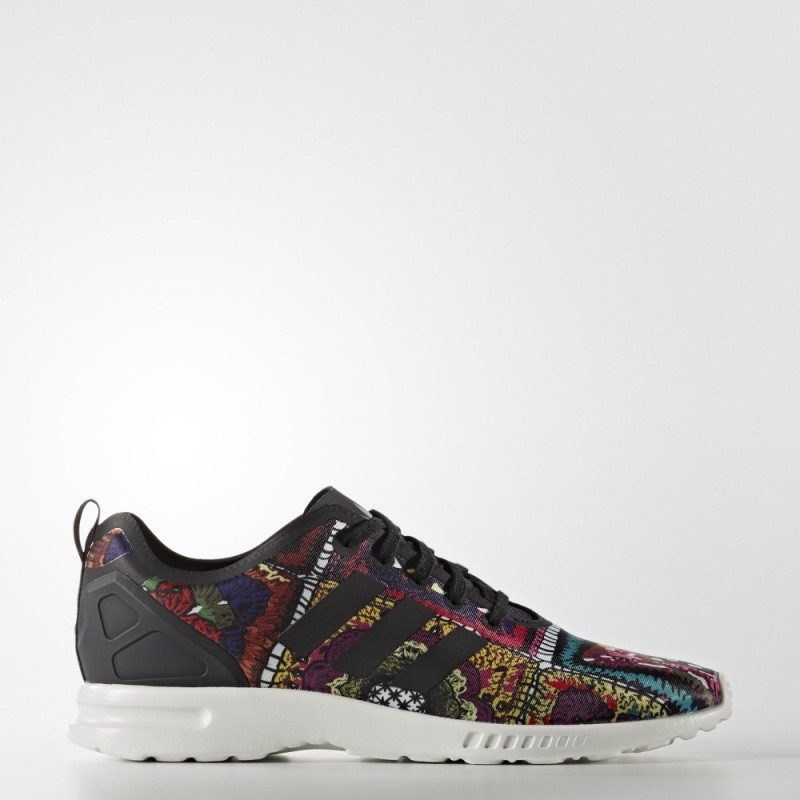 adidas阿迪达斯三叶草女子经典鞋ZXFLUXADVSMOOTHW 1号黑色/红/亮白 37