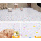 pvc地板革网格毛革塑料地毯家用环保地板纸地胶板卷材磨砂面特价 默认尺寸 香槟金加厚黄大理石
