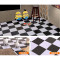 加厚地板革家用PVC地板纸地贴纸防水防滑塑料地毯地板胶耐磨塑胶_5 默认尺寸 黑色黑白格