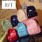 BVT小清新云朵书包日韩可爱萌系高中女生帆布双肩背包中学生休闲书包_7 粉红色