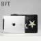BVT欧美时尚男包真皮手包男士手拿包休闲手挽包印花信封包ipad皮包黑色 默认颜色