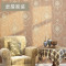 欧式壁纸鎏金压纹大马士革卧室客厅电视背景3D立体浮雕无纺布墙纸 咖啡色