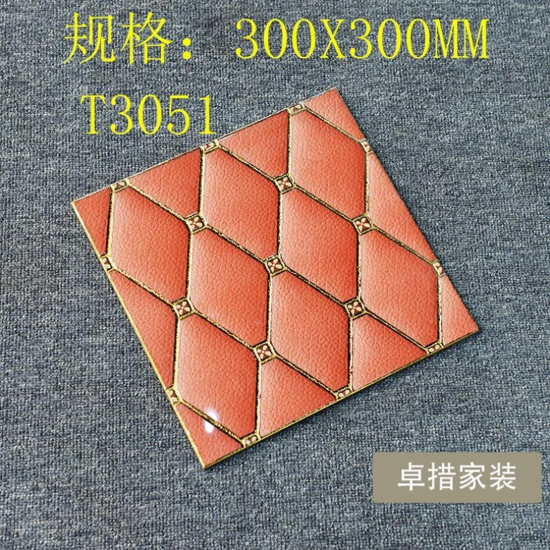 卫生间k金抛晶300X300拼花厨卫防滑地砖抛金砖艺术电视背景墙瓷砖_2_2 300*300 T3051