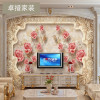 定制3D立体大型壁画墙纸壁纸电视沙背景墙客厅欧式软包花纹仿_6 工程无纺布一平米
