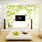 无缝淡雅大型高清壁画卧室客厅沙电视背景墙纸壁纸简约绿色叶字