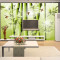 无缝中式绿色竹子壁画卧室沙电视背景墙客厅影视墙壁纸墙纸 无缝无纺纸（整张/平方）