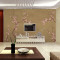 中式复古高清手绘工笔花鸟3D电视背景墙客厅沙卧室壁纸墙纸壁画 无缝无纺纸（整张）