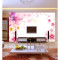 无缝电视背景墙纸壁纸客厅立体无缝墙布大型壁画时尚个性浪漫花卉 水晶凹凸真丝布