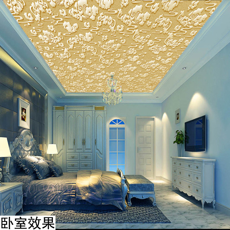 无缝中式3d电视墙壁画艺术墙纸壁画客厅2016满铺5d卧室沙背景墙 无缝宣绒布