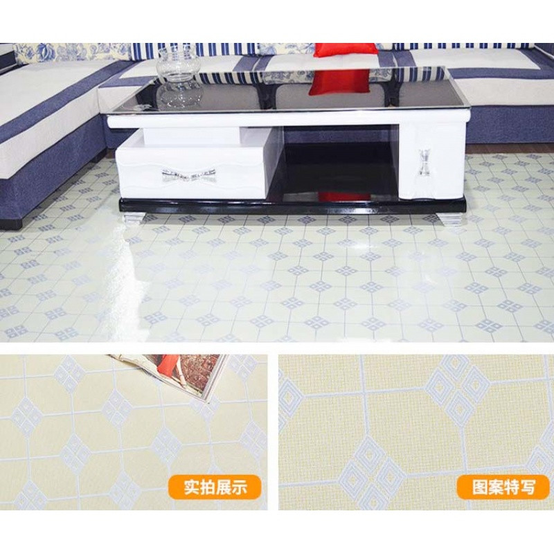 加厚地板革家用PVC地板纸地贴纸防水防滑塑料地毯地板胶耐磨塑胶_6_1