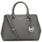 MICHAEL KORS 迈克·科尔斯手提包 女经典款杀手包软纯色荔枝纹牛皮商务/OL拉链中号 30S4GTVS6L 灰色