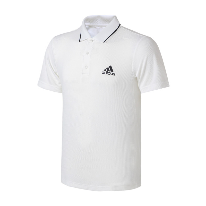 adidas阿迪达斯男子短袖POLO衫2018新款网球休闲运动服CE1418 XXL CD7474白色