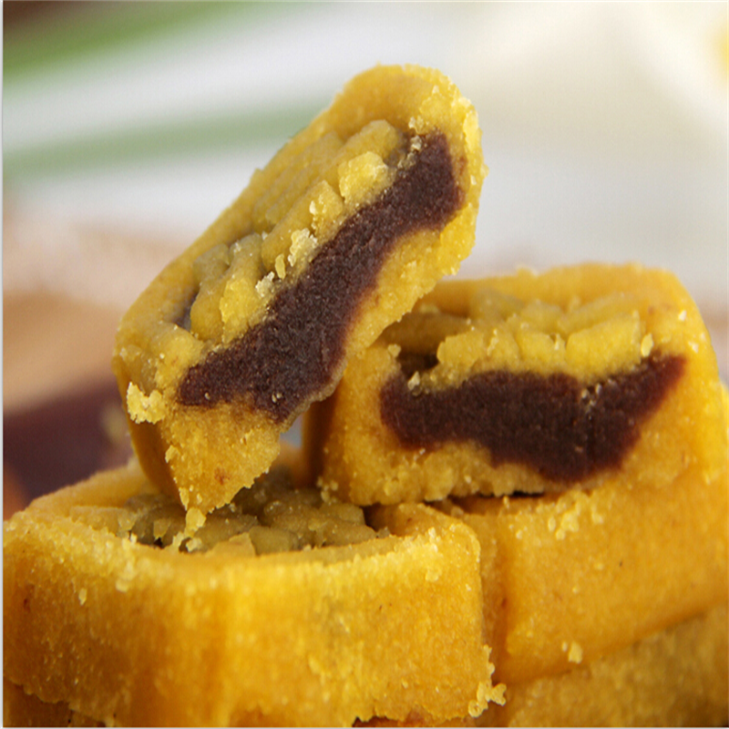 【老香斋系列】上海特产澳莉嘉绿豆糕豆沙馅老城隍庙手工传统糕点配茶