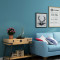 北欧纯色无纺布壁纸素色客厅卧室背景墙纸现代简约深蓝色复古美式湖蓝色仅墙纸 斑驳蓝
