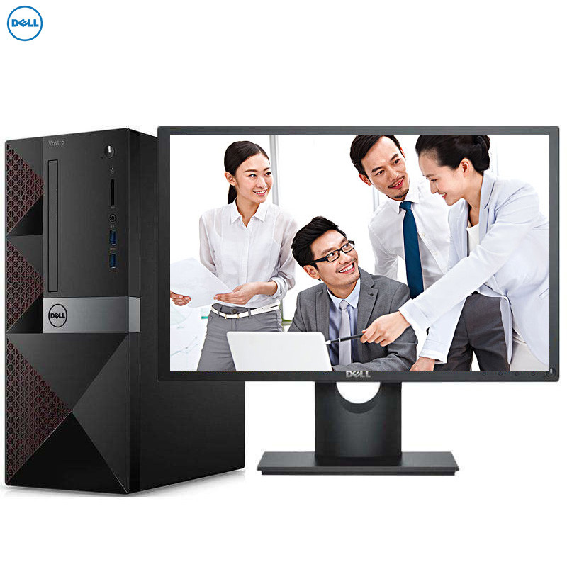 戴尔(DELL)成就3668-R19N7商用台式电脑 21.5英寸屏(I7-7700 8G 1T 刻录 WiFi 蓝牙)