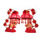 台灯卧室床头结婚礼物创意时尚红色新房婚房实用婚庆装饰对灯 007红灯罩52cm（可以放照片）