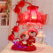 台灯卧室床头结婚礼物创意时尚红色新房婚房实用婚庆装饰对灯 精品百年好合48cm高