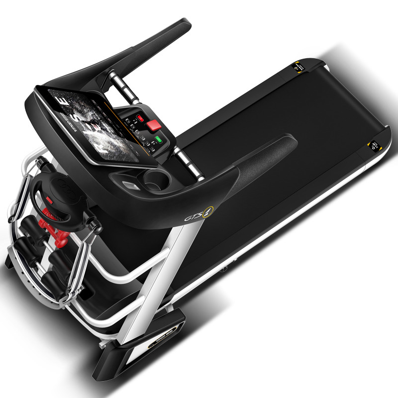 易跑GTS1跑步机家用款 超静音迷你小型特价折叠电动多功能跑步器 旗舰版10.1吋WIFI彩屏多功能智能体质管理/自动加油