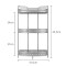 厨房置物架3层三角架转角架调料架收纳架落地调味用品墙上壁挂架福字置物架（三层）非壁挂23* 半月置物架（三层）可壁挂37.5*16*63.5