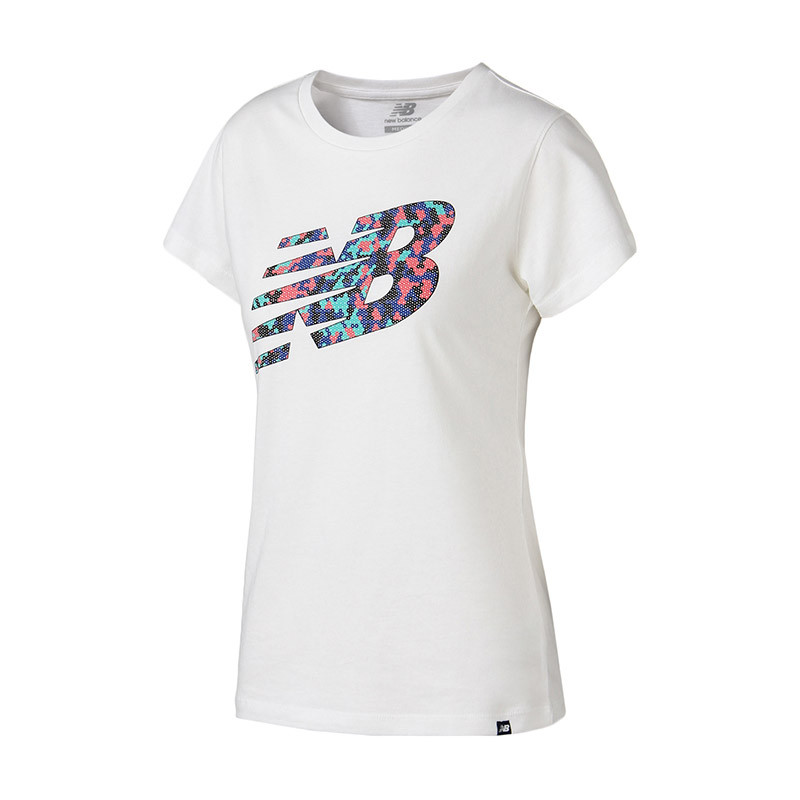 New Balance/NB女短袖T恤2018新款针织圆领休闲运动上衣AWT81574 XL AWT81574-WT白色