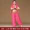 飞魅六一儿童肚皮舞服装女童印度舞演出服少儿肚皮舞练功服表演服 L 玫红（六件套）