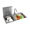 方太（FOTILE）6-7套嵌入式超声波海鲜水果清洗高温除菌水槽洗碗机JBSD2F-X5S/X5SL