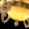 凯特皇菲 现代中式全铜吊灯欧式客厅大气复式楼铜灯玉石吊灯新中式灯具T030 15头