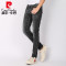 皮尔卡丹（pierre cardin）0800-203813 2018春夏新品男装水洗磨白时尚修身弹力舒适小脚牛仔裤 30(2尺3) 黑色