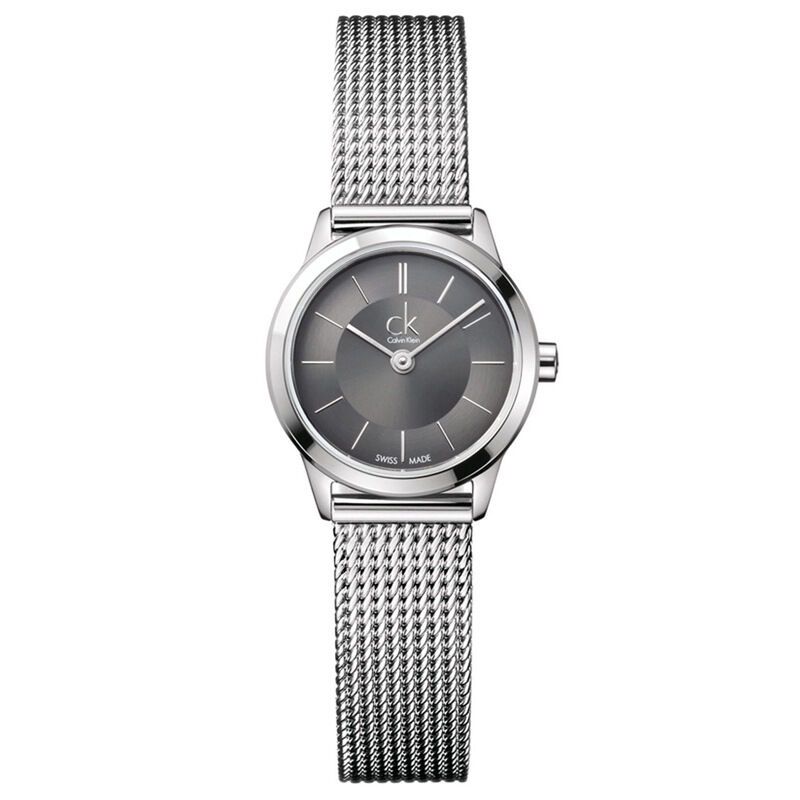 卡文克莱（CalvinKlein）手表 MINIMAL系列米兰编织钢表带石英表 K3M23124