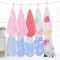 婴儿毛巾纱布口水巾洗脸小方巾新生儿童手绢男女宝宝手帕简约小清新孕婴童毛巾小孩床上用品 5条26*26（颜色随机）