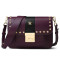 MICHAEL KORS 迈克·科尔斯MK Sloan Editor杨幂同款女士五角星皮质单肩斜挎包30F7GS9L3Y 西洋李紫／黑色