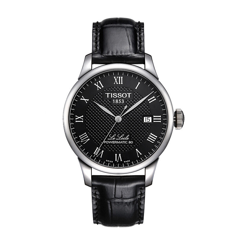 天梭(TISSOT)手表 力洛克系列机械表钢带皮带男士腕表新款T006.407.11.033.00 T006.407.16.053.00