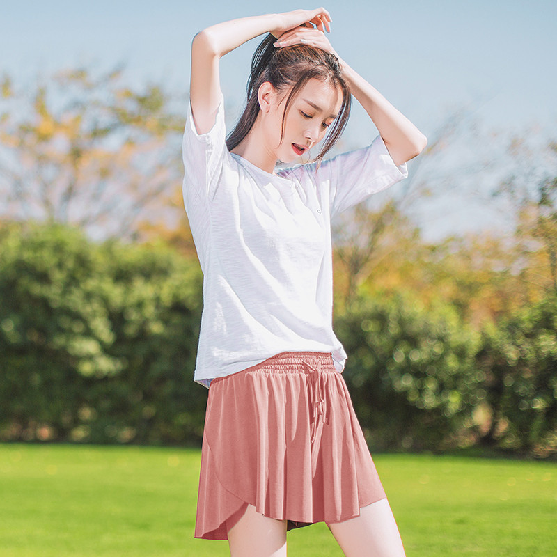 莫代尔睡衣女两件套 顶瓜瓜顶呱呱薄款宽松大码夏学生短袖家居服 160 浅咖啡