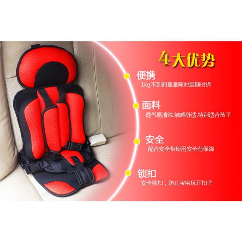 起亚K2 K3 K4 K5 KX7儿童安全座椅汽车用简易0-12岁便携增高坐椅 天蓝+黑色（大号3-12岁）