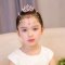 小女孩儿童头饰额头链宝宝头饰女童发饰水钻小孩头饰幼儿园小朋友饰品简约小清新婴童头饰 爱心粉色【额头链+皇冠发梳】