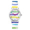 斯沃琪（Swatch）手表 经典色彩密码系列 彩虹条纹石英男女表GE254 GE254