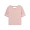 美特斯邦威短袖T恤女夏装字母印花镂空226630商场同款_4 175/96A/XXL 花谧粉70