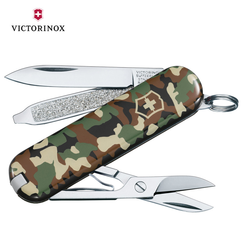 Victorinox维氏瑞士军刀58MM迷你典范迷彩0.6223.94 进口多功能刀折叠刀不锈钢刀具水果刀