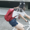 ulzzang韩国书包防水原宿ins超火百搭学院chic中高学生帆布双肩包_1 蓝色帆布款