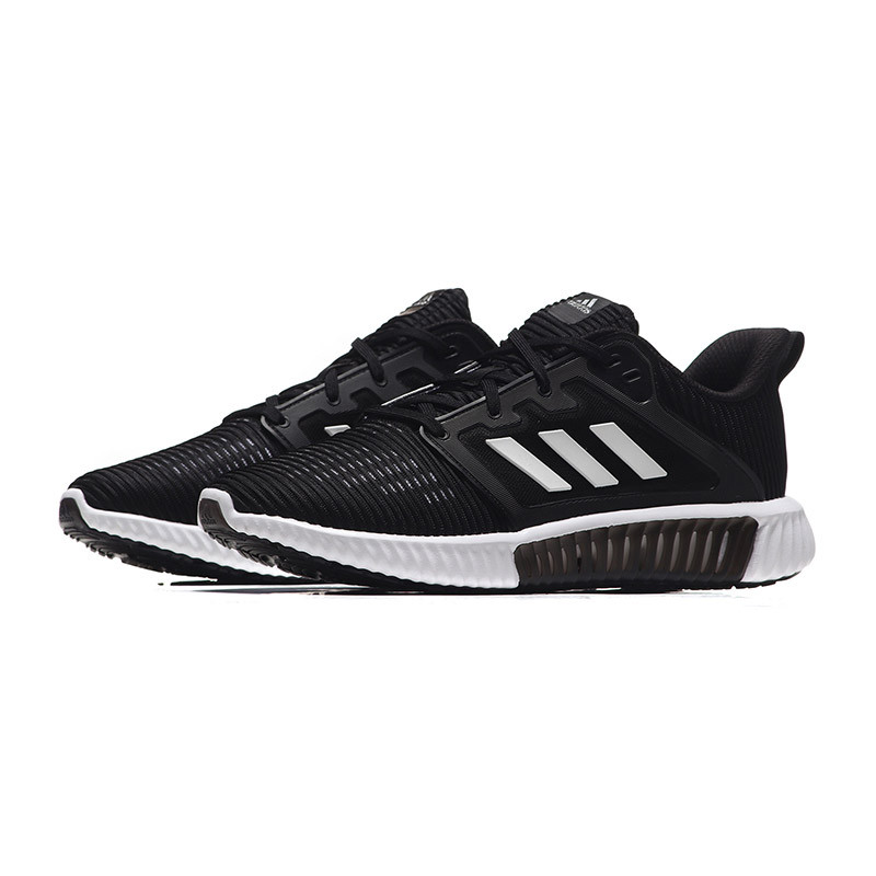 adidas阿迪达斯男子跑步鞋CLIMACOOL清风休闲运动鞋CG3916 CG3916一号黑色+亮白 42.5码