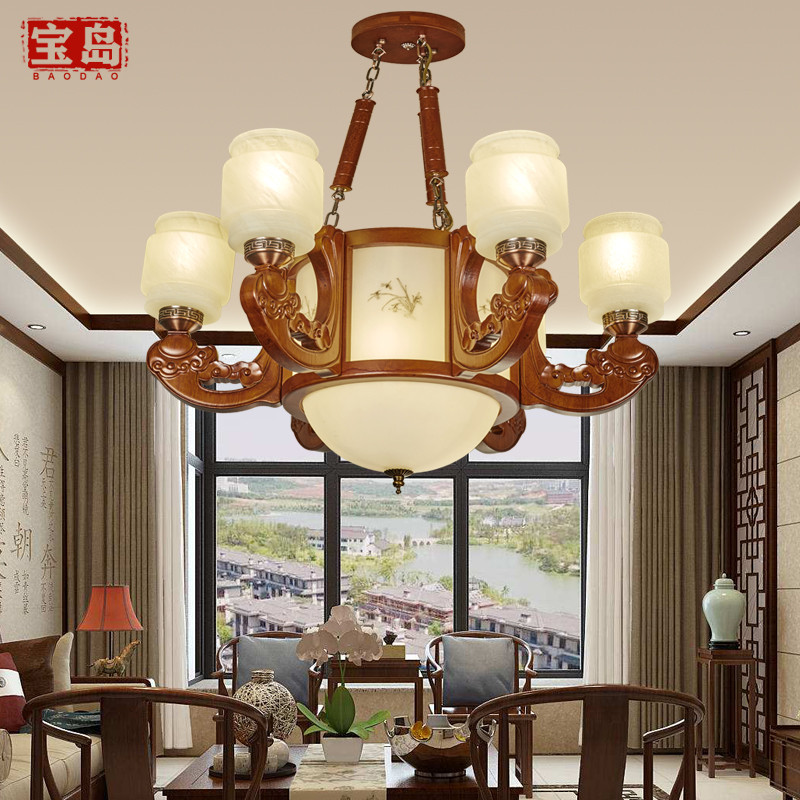 宝岛灯饰 中式吊灯灯具 BD-6111 六头