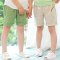 儿童棉麻短裤夏男宝宝中裤女童夏装2018新款男童裤子沙滩五分薄款绑带清新简约婴童裤子 140cm 棉麻短裤米色