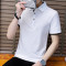 短袖T恤男士半袖衣服体桖翻领Polo衫男装潮官方 3XL 白色