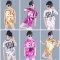 套头短袖和短裤套装六一儿童表演服幼儿爵士舞演出服男女童幼儿园街舞通用服装简约小清新男女套装 100建议身高80-90cm HELO蓝色