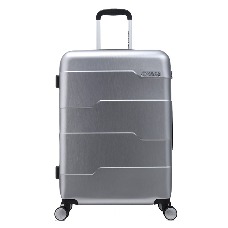 美旅AmericanTourister 拉杆箱行李箱万向轮旅行箱密码箱商务专柜同款BI9 拉丝银色 20寸