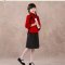儿童小朋友学生装女合唱服青少年毕业季摄影服装中山装表演服男童通用套装简约婴童套装 120cm 白色女装（上衣+裙子）